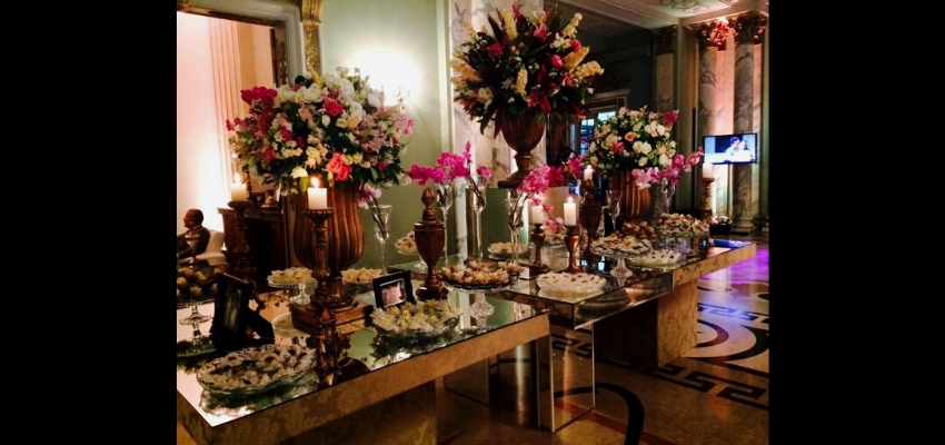 Casamento em Tons de Rosa e Roxo no Palácio dos Cedros