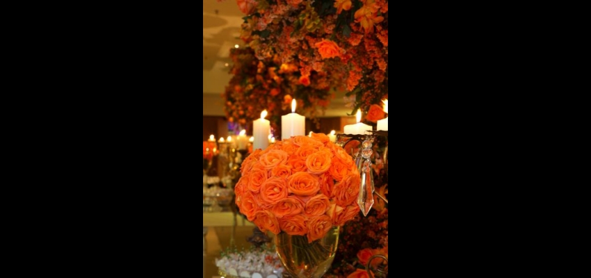 Decoração de Casamento Laranja